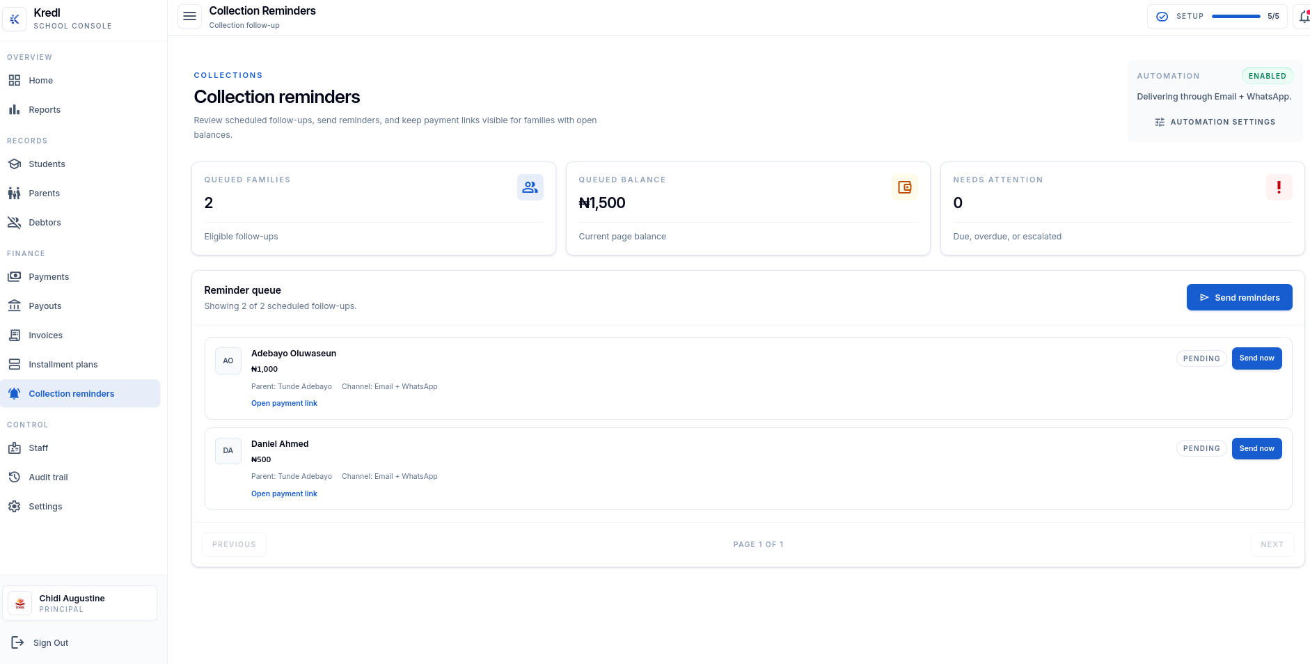 Follow up without losing the audit trail