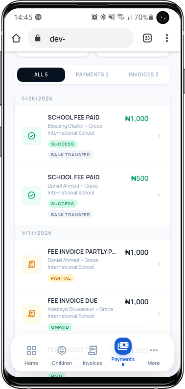 Payment options